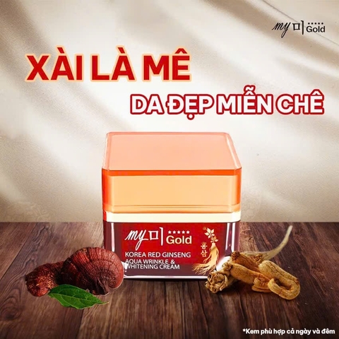 Kem Dưỡng Da Ban Ngày Hồng Sâm My Gold Hàn Quốc 50ml
