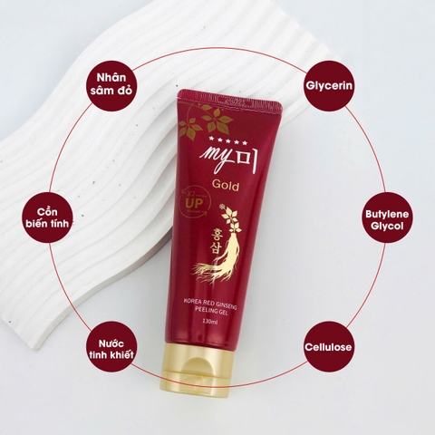 Tẩy tế bào chết hồng sâm Korea Red Ginseng Peeling Gel My Gold 130ml