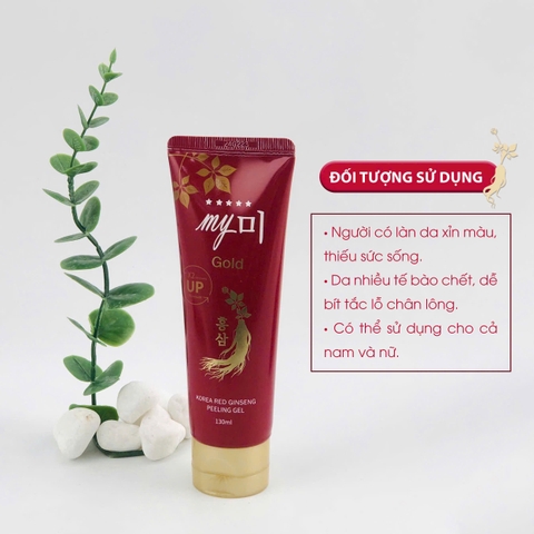 Tẩy tế bào chết hồng sâm Korea Red Ginseng Peeling Gel My Gold 130ml