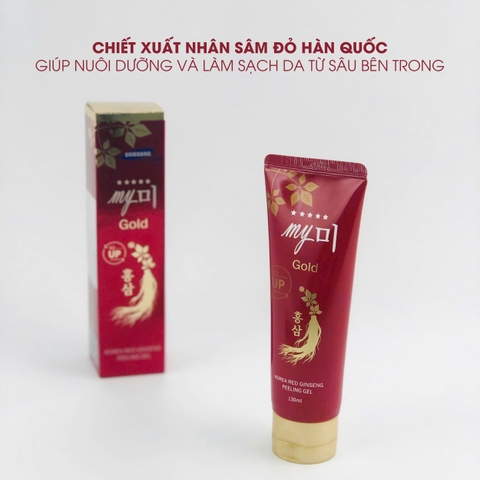Tẩy tế bào chết hồng sâm Korea Red Ginseng Peeling Gel My Gold 130ml