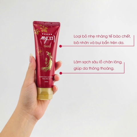 Tẩy tế bào chết hồng sâm Korea Red Ginseng Peeling Gel My Gold 130ml