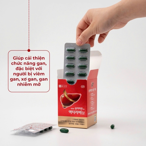 Viên uống hỗ trợ giải độc mát gan, viêm gan Chong Kun Dang Hộp 120 viên