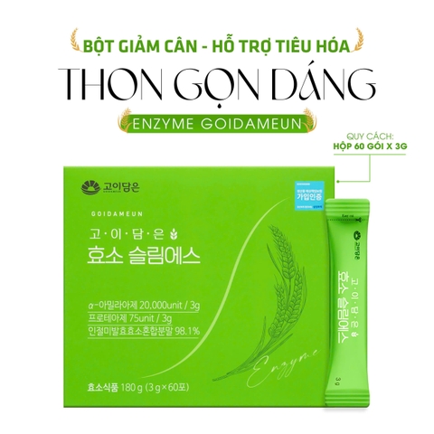 Bột giảm cân thon gọn dáng hỗ trợ tiêu hoá Enzyme Goidameun 60 gói