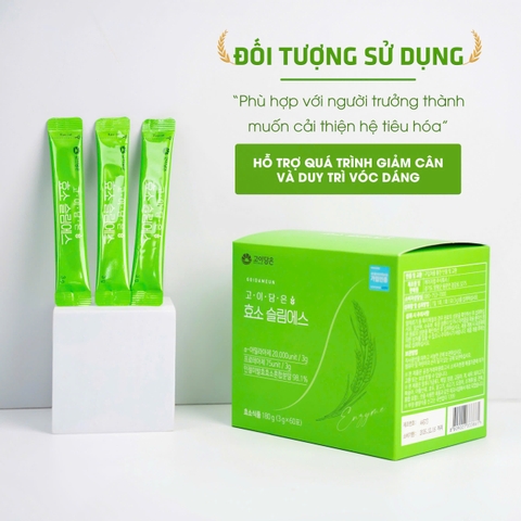Bột giảm cân thon gọn dáng hỗ trợ tiêu hoá Enzyme Goidameun 60 gói