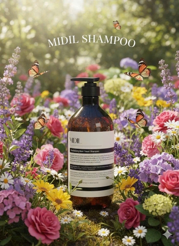 Dầu gội men bia ngăn rụng tóc MIDIL Revitalizing Beer Yeast Shampoo 1015g