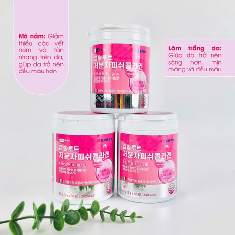 Bột uống collagen cá phân tử thấp Nutra Pharm