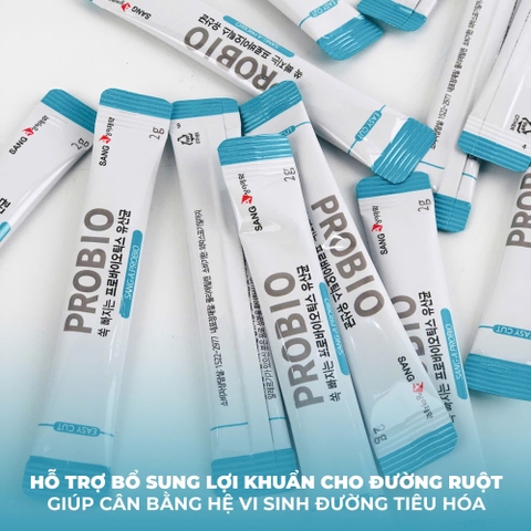 Men vi sinh hỗ trợ tiêu hóa Probio Sang-A Probio Hộp 30 gói x 2g