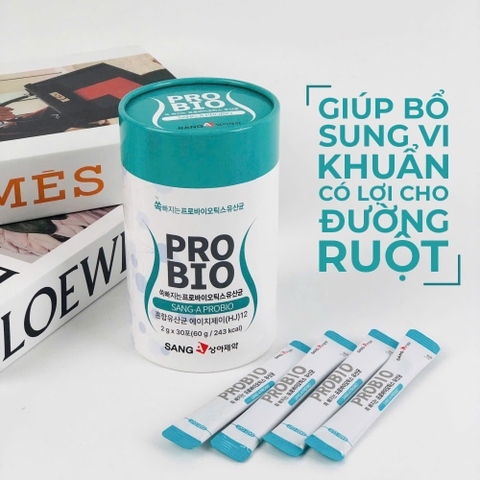 Men vi sinh hỗ trợ tiêu hóa Probio Sang-A Probio Hộp 30 gói x 2g