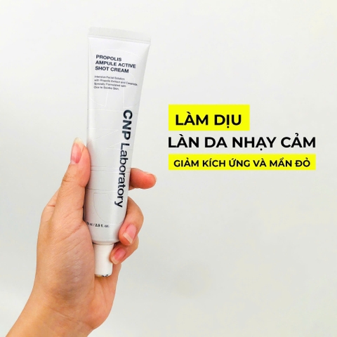 Kem dưỡng phục hồi da chiết xuất keo ong CNP Propolis Ampule Active Shot Cream 75ml