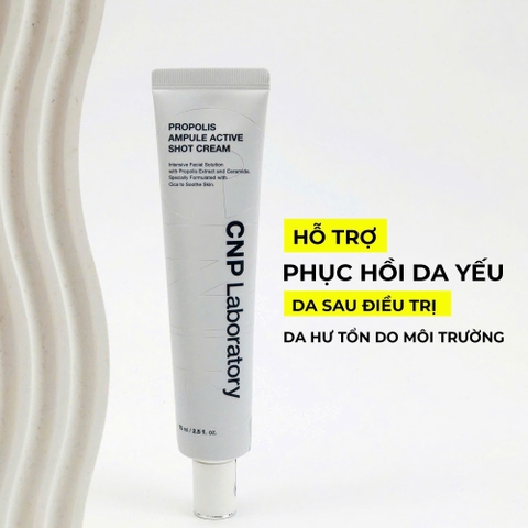Kem dưỡng phục hồi da chiết xuất keo ong CNP Propolis Ampule Active Shot Cream 75ml