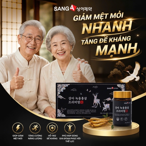 Cao Hươu Hồng Sâm Premium bồi bổ sức khỏe tập đoàn SANGA PHARM 240g x 4 lọ