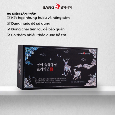 Cao Hươu Hồng Sâm Premium bồi bổ sức khỏe tập đoàn SANGA PHARM 240g x 4 lọ