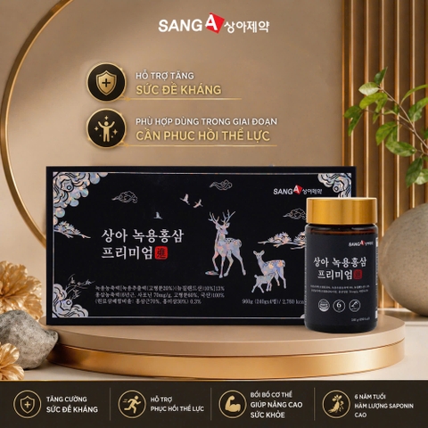 Cao Hươu Hồng Sâm Premium bồi bổ sức khỏe tập đoàn SANGA PHARM 240g x 4 lọ