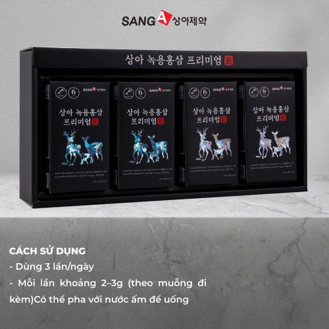 Cao Hươu Hồng Sâm Premium bồi bổ sức khỏe tập đoàn SANGA PHARM 240g x 4 lọ