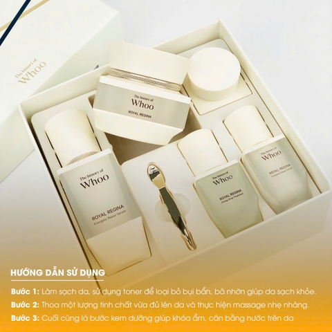 Bộ Dưỡng Whoo Phục Hồi Da Royal Regina Special Set