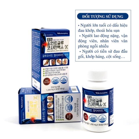 B01-(HĐ) Thuốc xương khớp kwangdong Glucosamin 2000 180 viên (20ea)