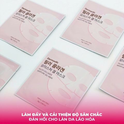 Mặt nạ thạch cấp ẩm và làm đầy collagen Dermaxilic Filler Collagen Moisture Gel Mask 