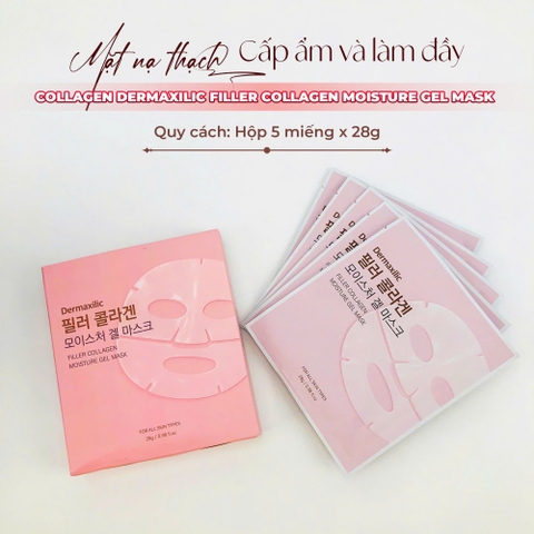 Mặt nạ thạch cấp ẩm và làm đầy collagen Dermaxilic Filler Collagen Moisture Gel Mask 