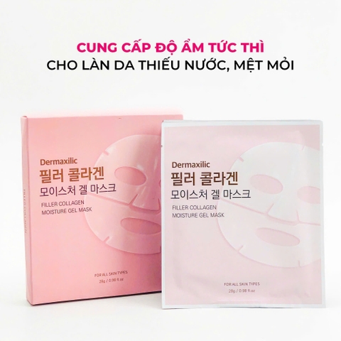 Mặt nạ thạch cấp ẩm và làm đầy collagen Dermaxilic Filler Collagen Moisture Gel Mask 