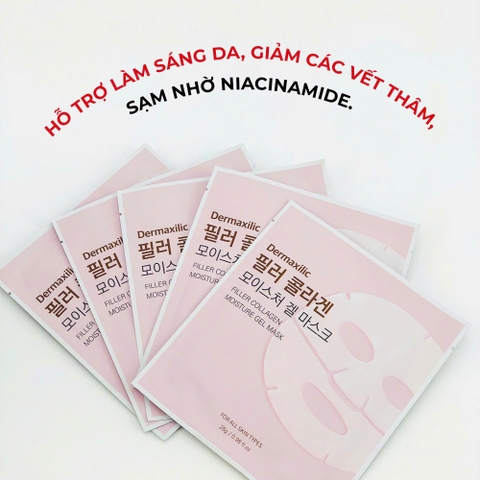 Mặt nạ thạch cấp ẩm và làm đầy collagen Dermaxilic Filler Collagen Moisture Gel Mask 
