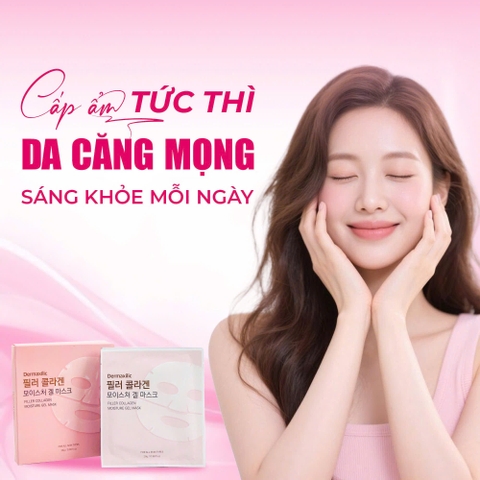 Mặt nạ thạch cấp ẩm và làm đầy collagen Dermaxilic Filler Collagen Moisture Gel Mask 