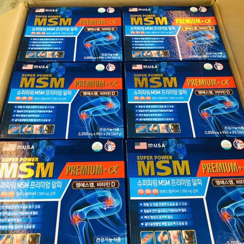 Viên uống hỗ trợ xương khớp Super Power MSM Premium Alpha + Vitamin D 