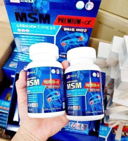 Viên uống hỗ trợ xương khớp Super Power MSM Premium Alpha + Vitamin D 