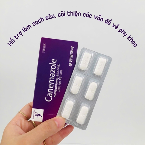 Viên đặt phụ khoa Canemazole Hàn Quốc
