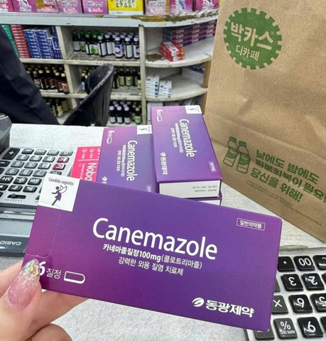 Viên đặt phụ khoa Canemazole Hàn Quốc