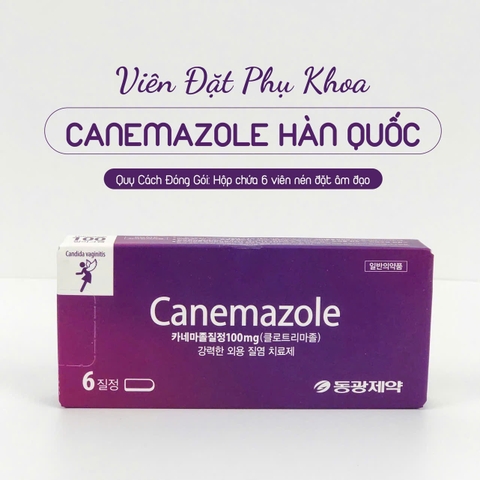Viên đặt phụ khoa Canemazole Hàn Quốc