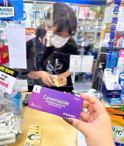 Viên đặt phụ khoa Canemazole Hàn Quốc