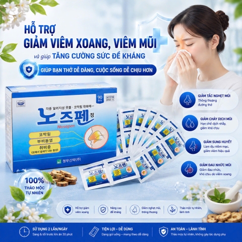 Viên uống Hỗ Trợ Giảm Viêm Xoang Nosepen Hàn Quốc