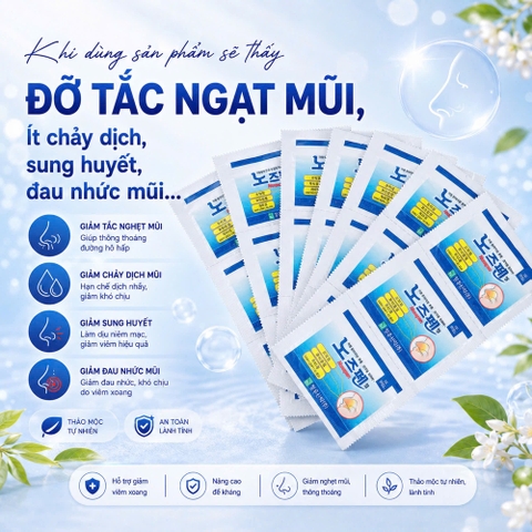 Viên uống Hỗ Trợ Giảm Viêm Xoang Nosepen Hàn Quốc