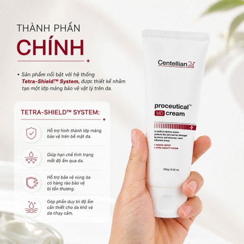Kem cấp ẩm phục hồi da Centellian24 Proceutical MD Cream 100g