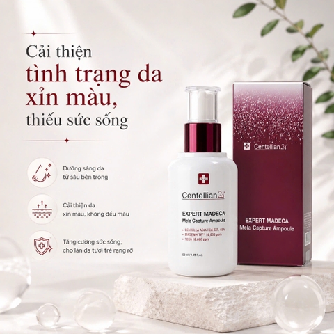 Tinh chất dưỡng sáng da Centellian24 Expert Madeca Mela Capture Ampoule 50ml
