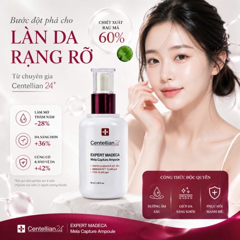 Tinh chất dưỡng sáng da Centellian24 Expert Madeca Mela Capture Ampoule 50ml
