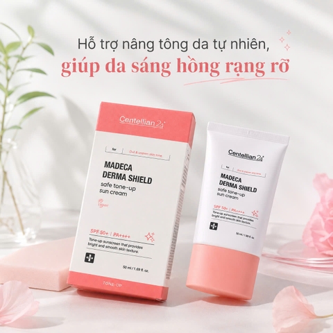 Kem chống nắng nâng tông Centellian24 Madeca Derma Shield Safe Tone-Up Sun Cream
