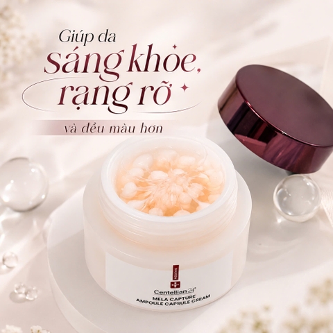 Kem dưỡng trắng mờ thâm Centellian24 Madeca Mela Capture Ampoule Capsule Cream