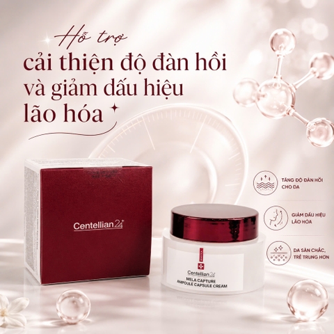 Kem dưỡng trắng mờ thâm Centellian24 Madeca Mela Capture Ampoule Capsule Cream