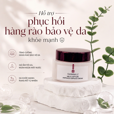 Kem dưỡng trắng mờ thâm Centellian24 Madeca Mela Capture Ampoule Capsule Cream