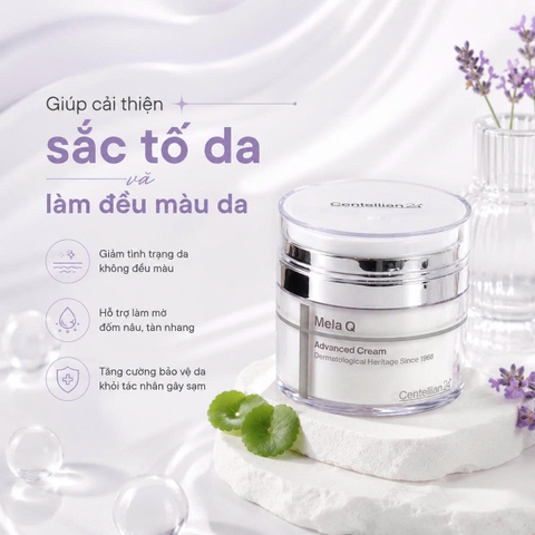 Kem dưỡng sáng da Centellian24 Mela Q Advanced Cream