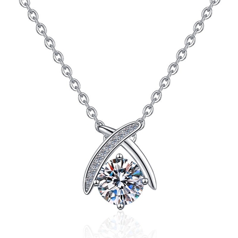 Dây Chuyền ESME ES298AS Kim Cương Đá Moissanite Bạc 925