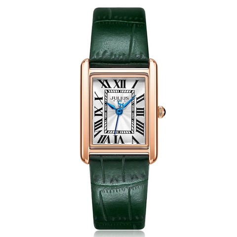 Đồng Hồ Nữ JA-1333 Julius Hàn Quốc Dây Da (2 Màu)