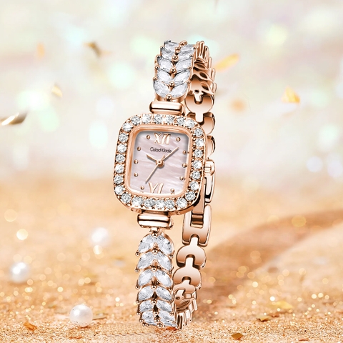 Đồng Hồ Nữ CK CK-8829 Dây Đồng ( Trắng Bạc )