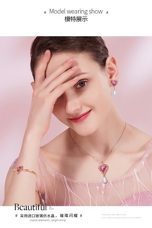 Bông Tai Cao Cấp ESME ES150CB Phủ Rodium (Hồng)