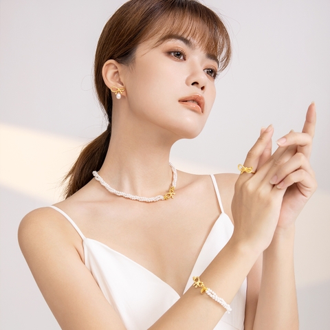 Sét Nữ Trang ESME ES142 Cao Cấp (Trắng)