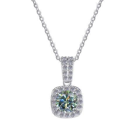 Dây Chuyền ESME ES162 Kim Cương Đá Moissanite Bạc 925 Xi Kim 5 lớp (3 Màu)