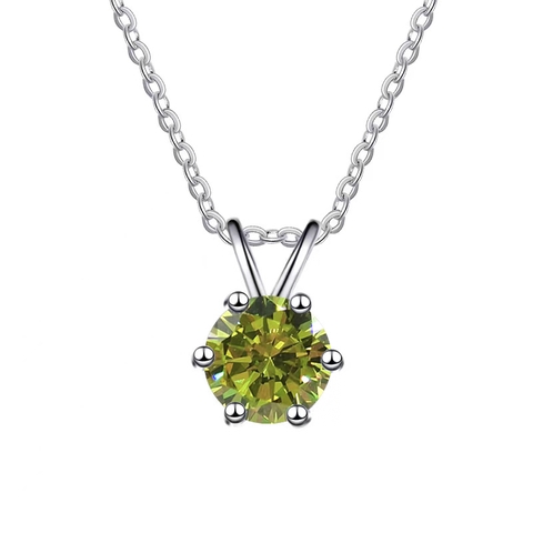 Dây Chuyền ESME ES291 Kim Cương Đá Moissanite Bạc 925 Xi Kim 5 lớp (3 Màu)