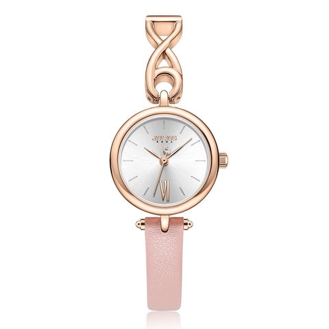 Đồng Hồ Nữ JA-1351 Julius Hàn Quốc Dây Da  (2 màu)