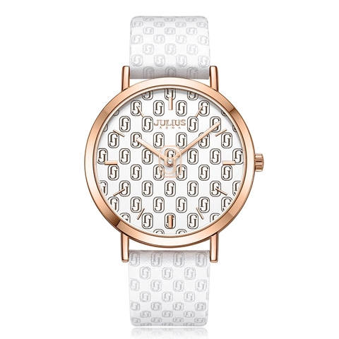 Đồng Hồ Nữ JA-1367 Julius Hàn Quốc Dây Da ( 4 màu)